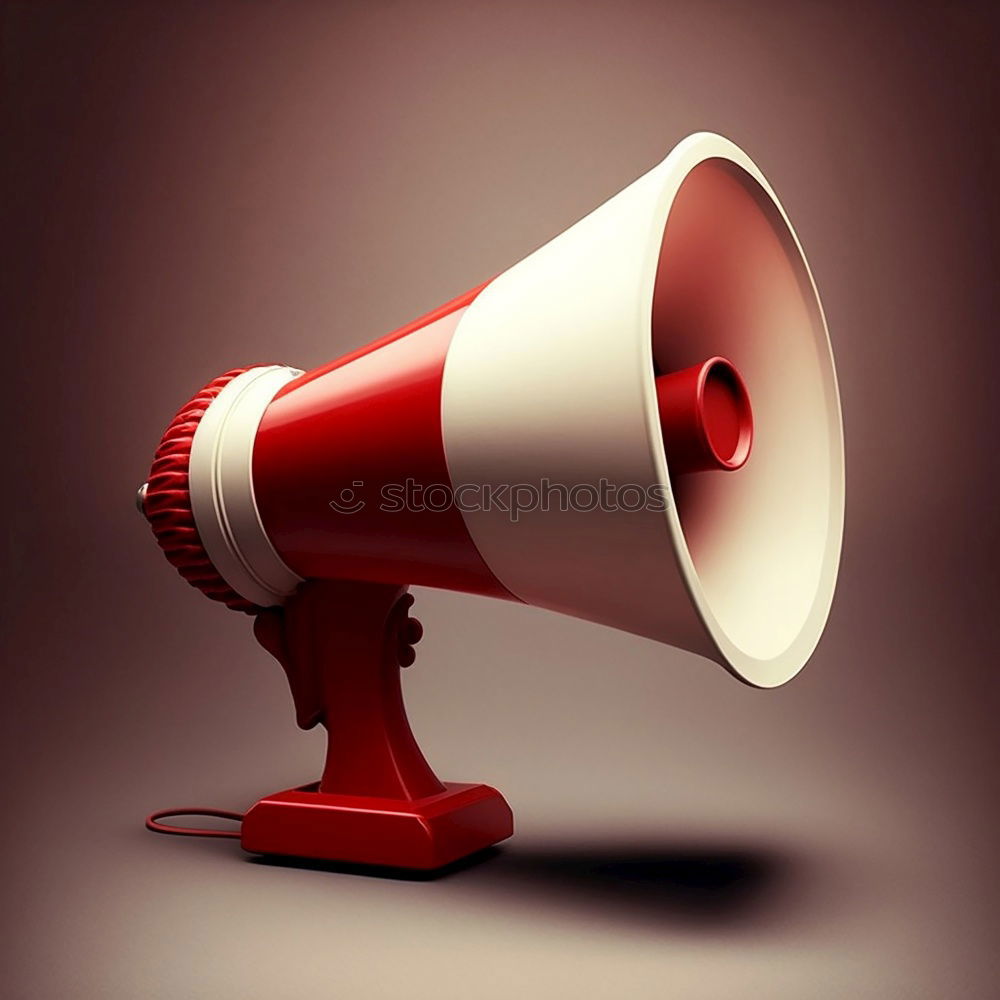 Similar – Image, Stock Photo Female hand holding megaphone