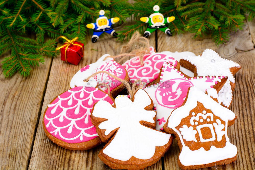 Similar – Image, Stock Photo Delicious Christmas Cookies