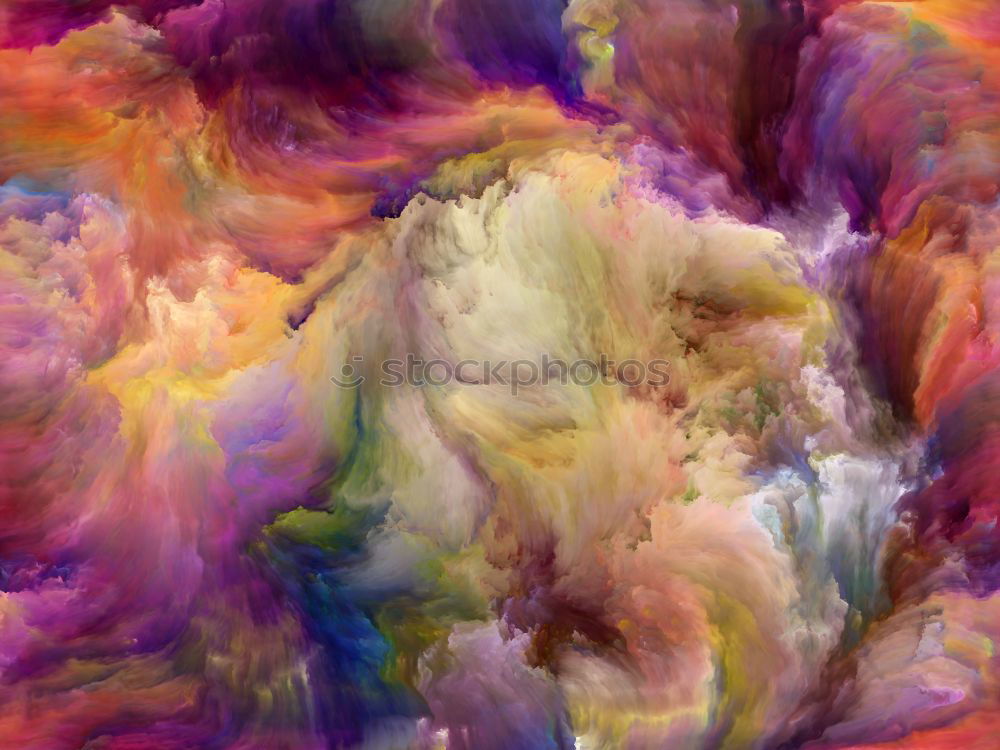 Image, Stock Photo Abstract flow of liquid paints in mix