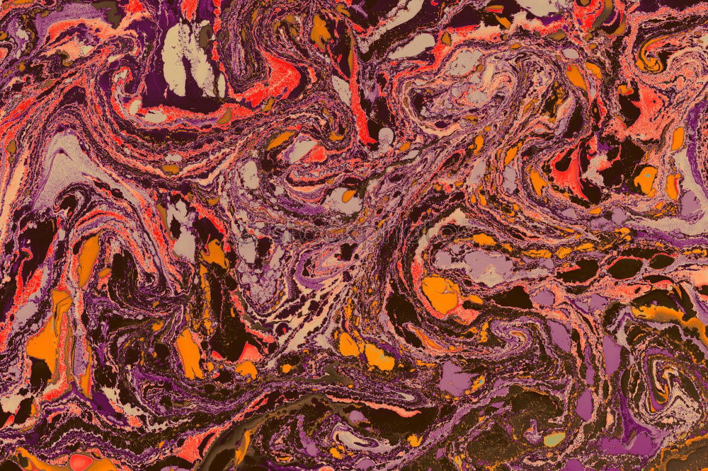 Similar – Vibrant green and purple marbling texture. Abstract background.