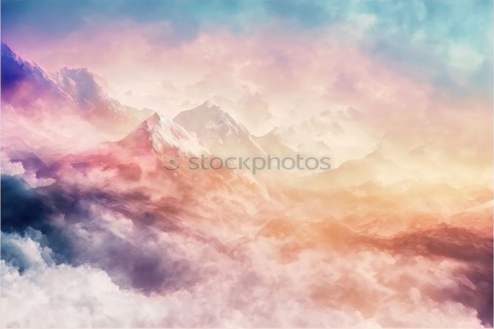 Similar – Image, Stock Photo Alps / Smoke Life
