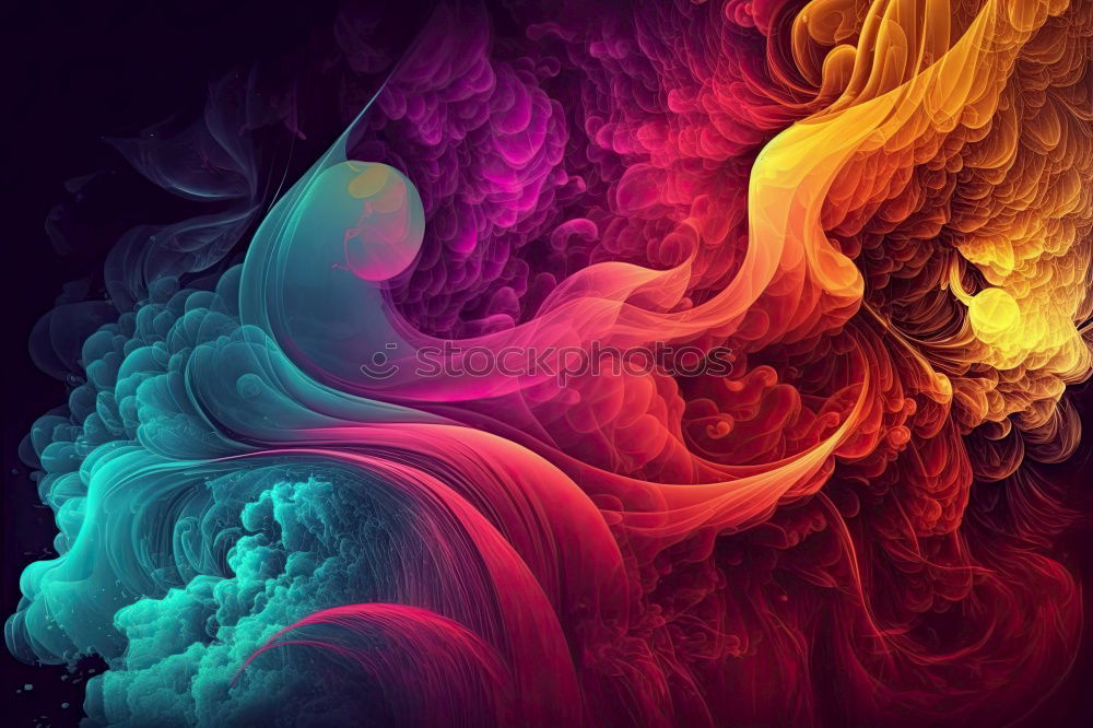 Similar – Image, Stock Photo Abstract flow of liquid paints in mix