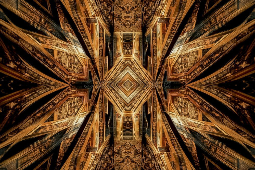 Similar – Image, Stock Photo Ceiling of a church blurred with prism