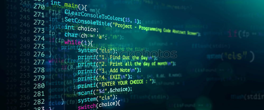 Similar – Computer screen displaying program code