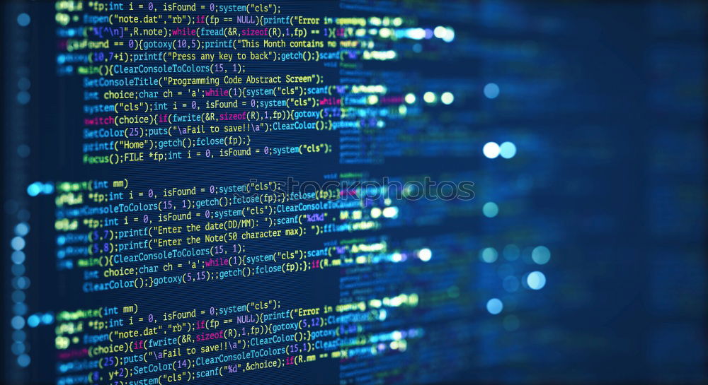 Similar – Computer screen displaying program code