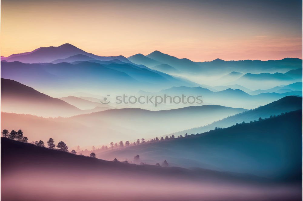 Similar – winter hike in the northern Black Forest on a sunny day