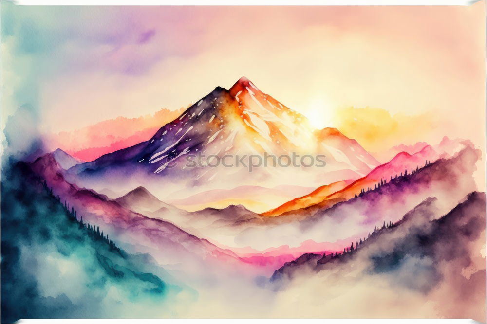 Similar – Image, Stock Photo Alps / Smoke Life