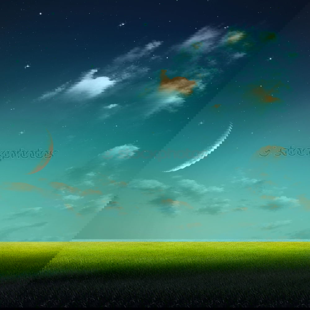 Similar – Foto Bild field at night Landschaft