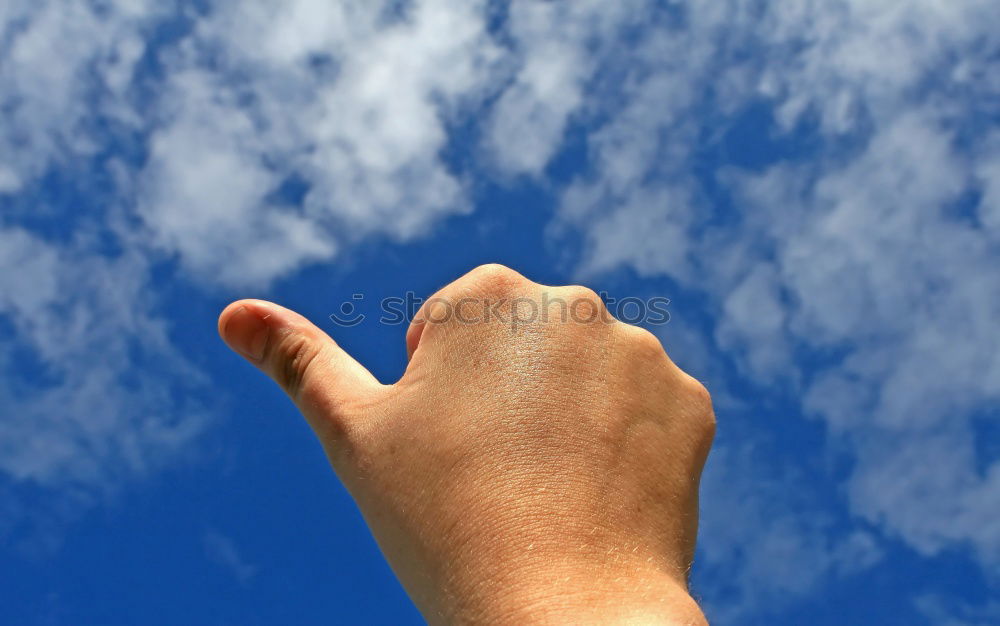 Similar – Image, Stock Photo Dirty male palm raised up