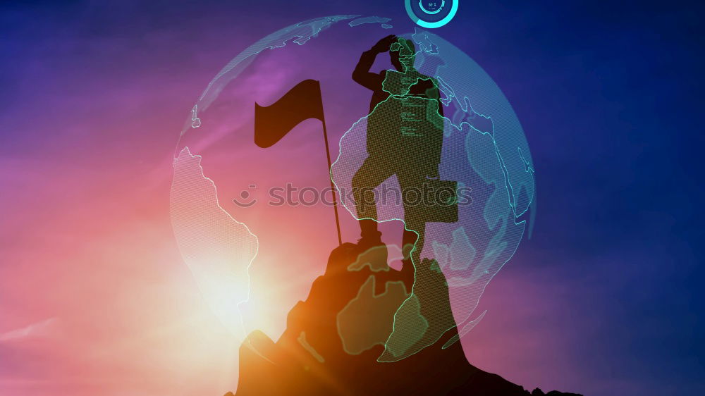 Similar – Foto Bild Silhouette eines Fotografen bei Sonnenaufgang