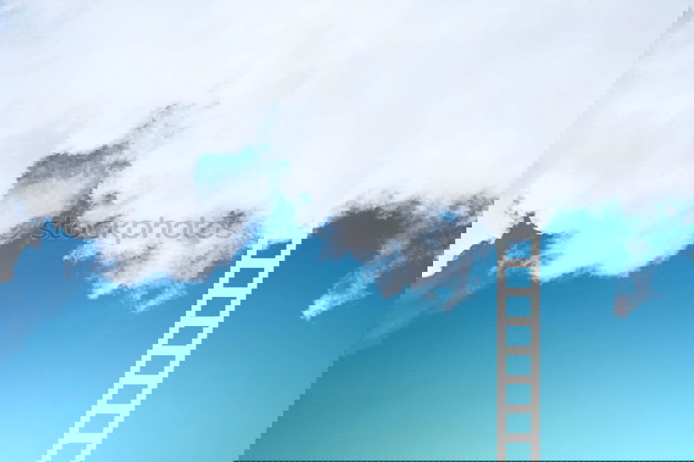 Similar – Image, Stock Photo Stairs to the clouds