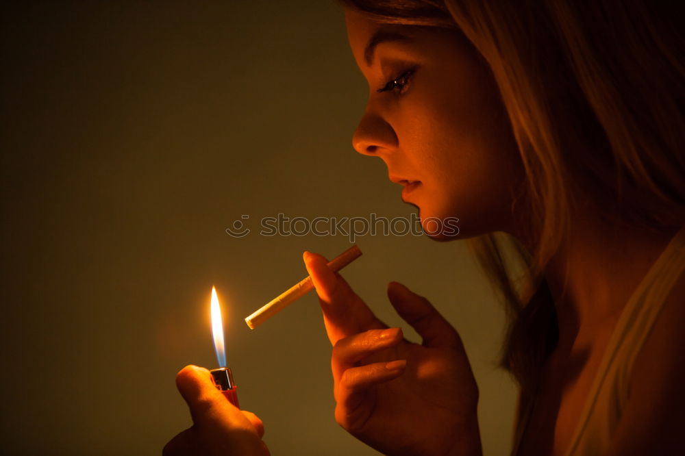 Similar – Image, Stock Photo go away sunshine Cigarette