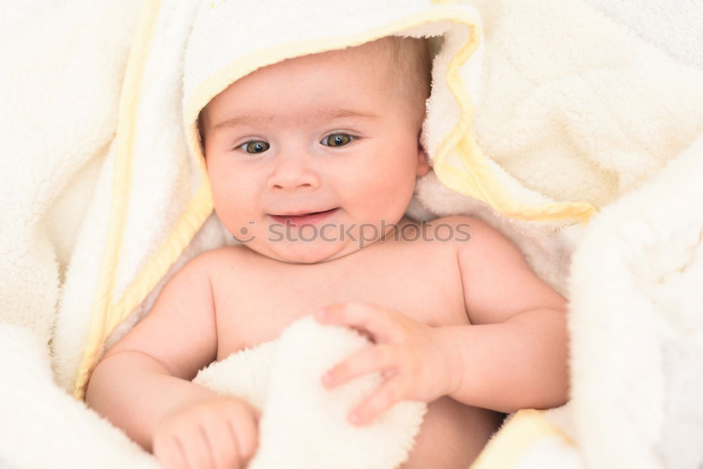 Similar – Cute Baby Girl Lying in the Crib