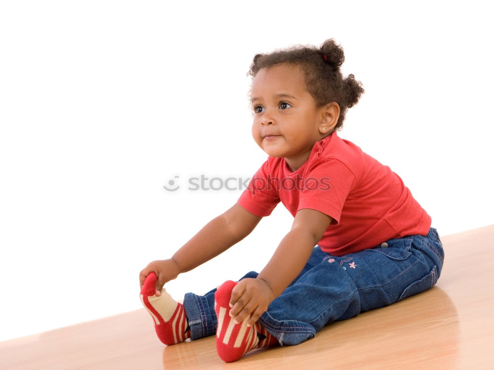 Similar – Happy baby playing with toy blocks.