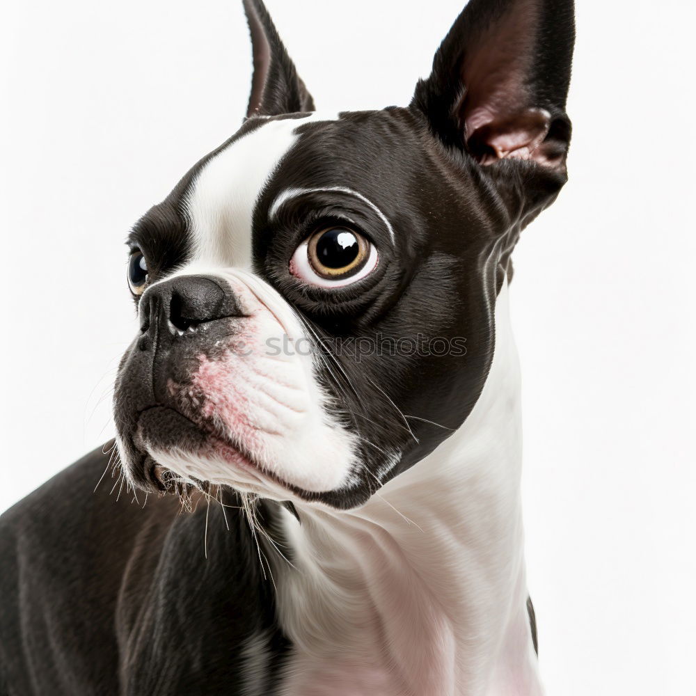 Similar – Boston Terrier Puppy Studio Portrait