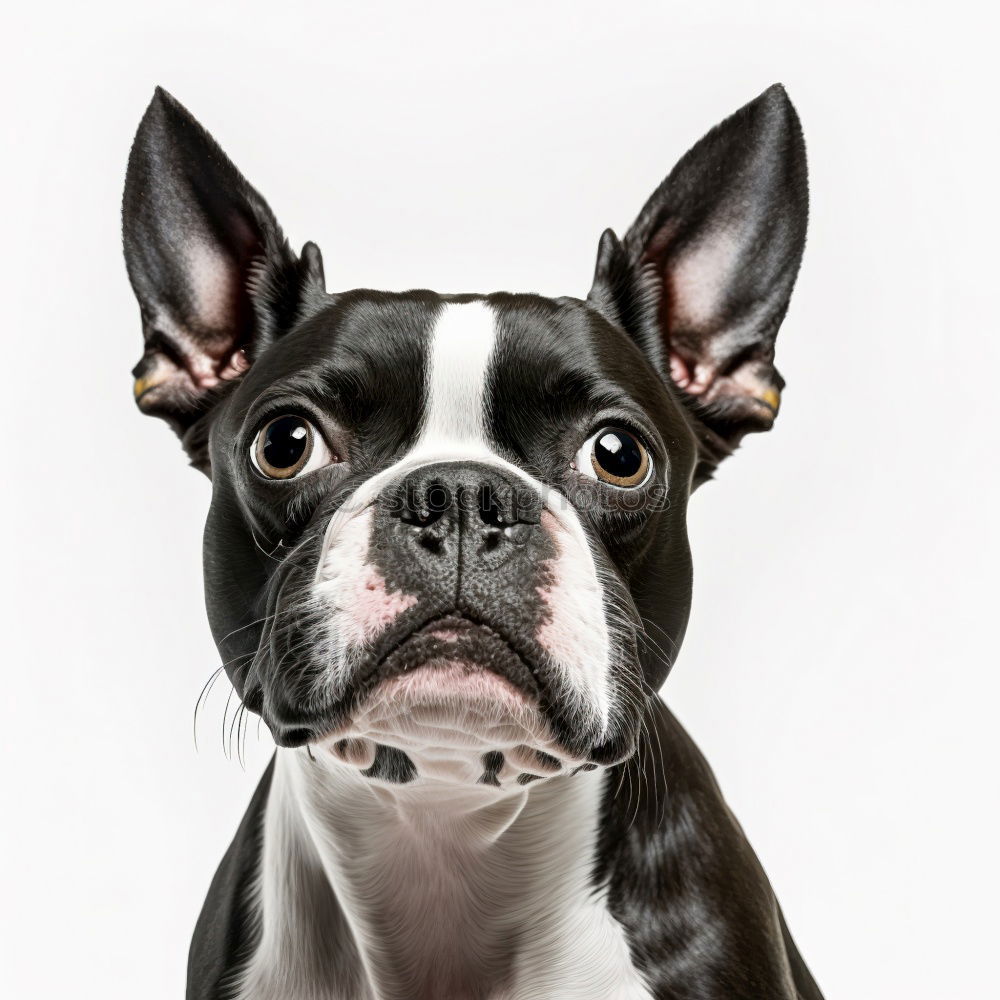 Similar – Boston Terrier Studio Portrait