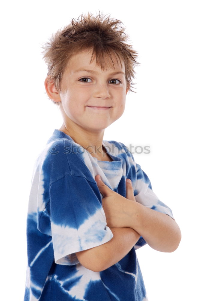 Similar – Image, Stock Photo A smiling boy with skateboard sitting alone on the floor