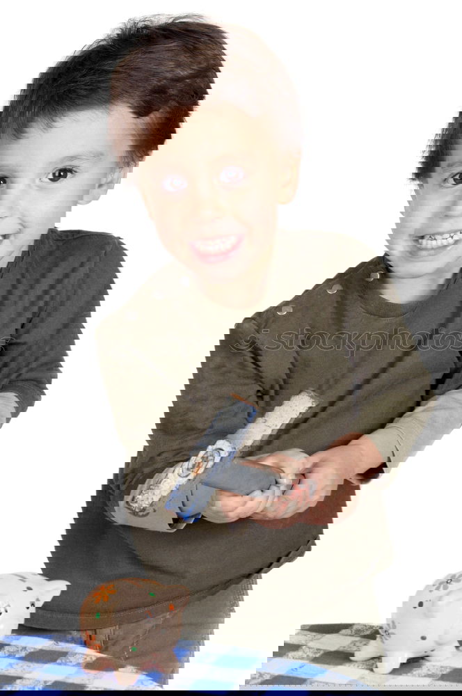 Similar – Foto Bild Sparefroh Kind Junge