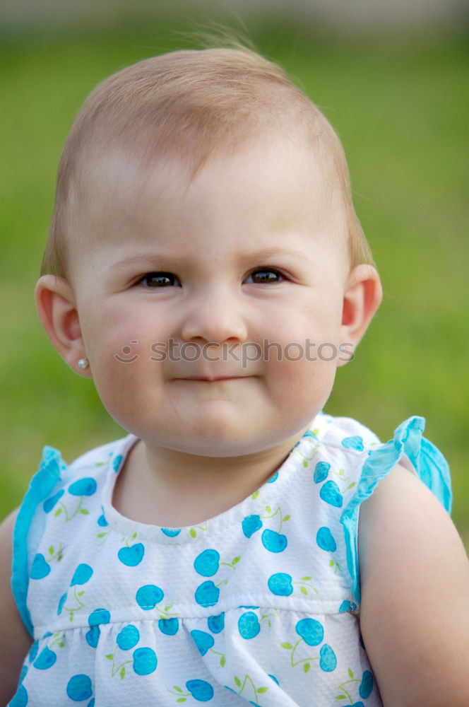 Similar – Image, Stock Photo Portrait of a three year-old boy sitting on the curb and looking left