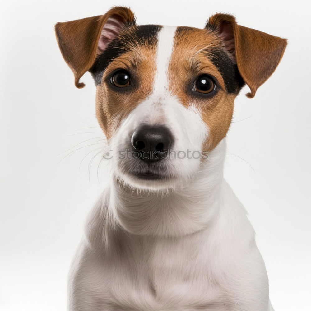 Image, Stock Photo portrait of a cute dog on bed