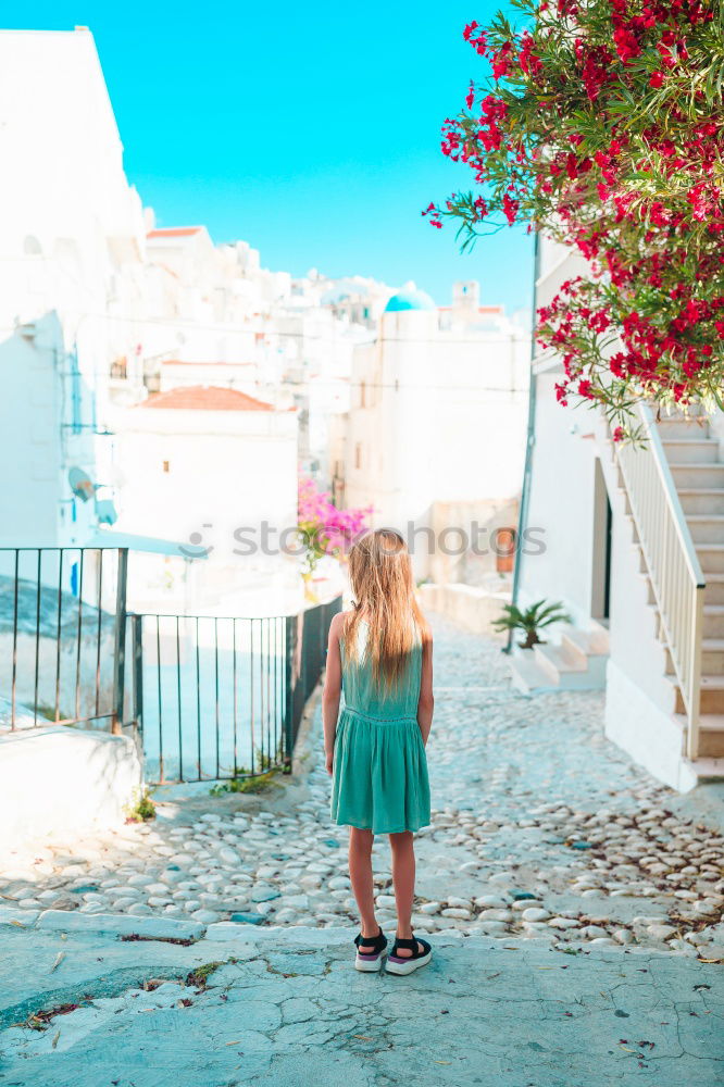 Similar – Image, Stock Photo Young pretty woman on stairs