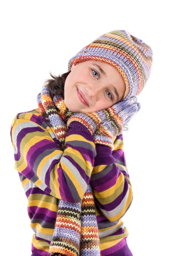 Similar – Image, Stock Photo Pretty little girl in the street