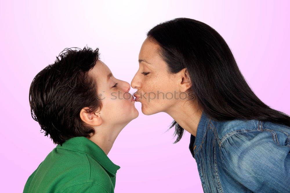 Similar – Cute kids kissing each other