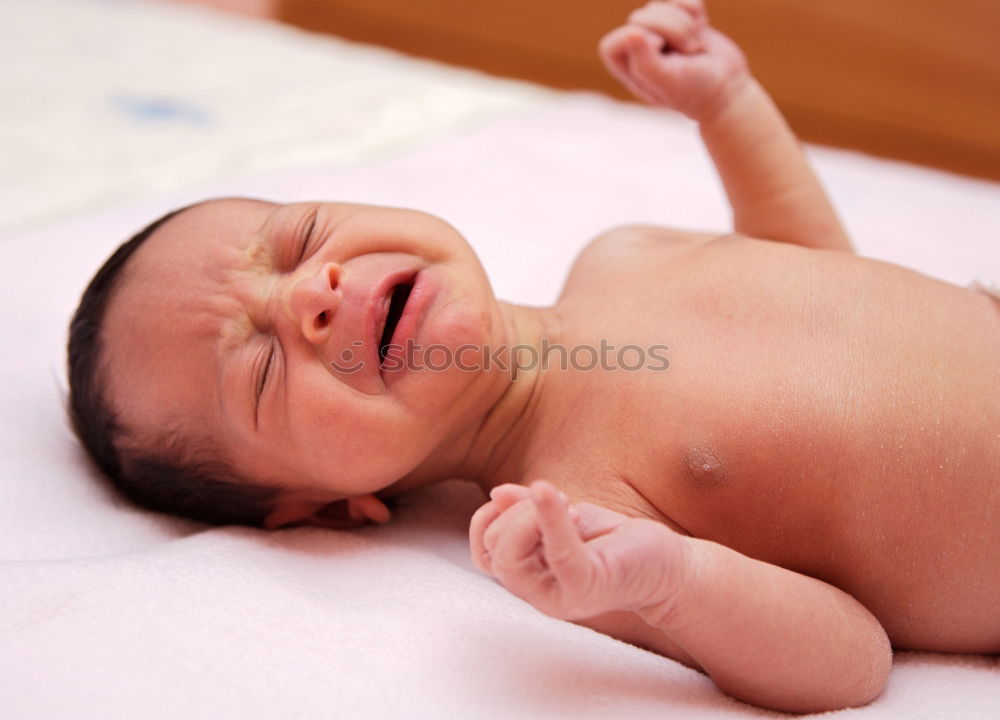 Similar – Image, Stock Photo newborn baby experiencing the world