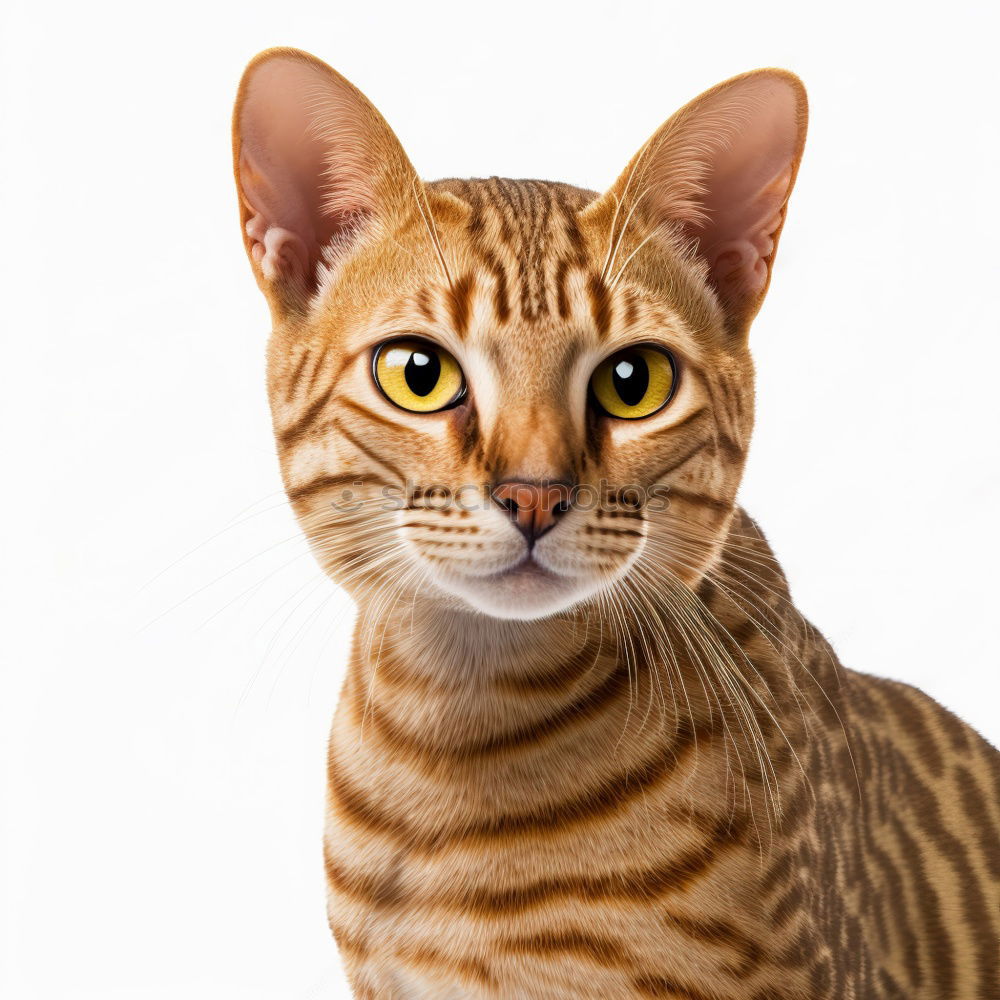 Similar – Image, Stock Photo Bengal kitten with a long tail hunting