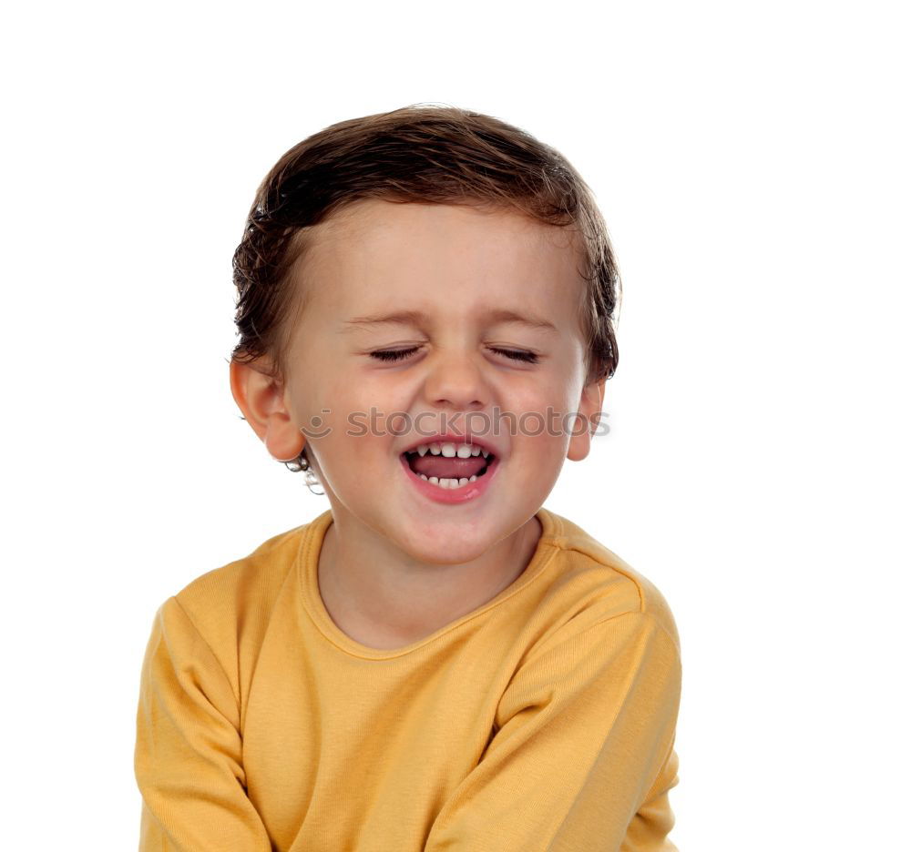 Similar – Boy straightens his tie and looks in the air