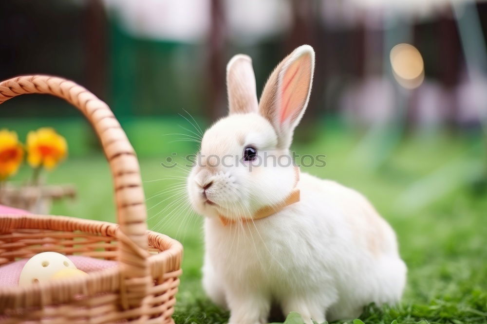 Similar – Image, Stock Photo Little hare and chicken eggs