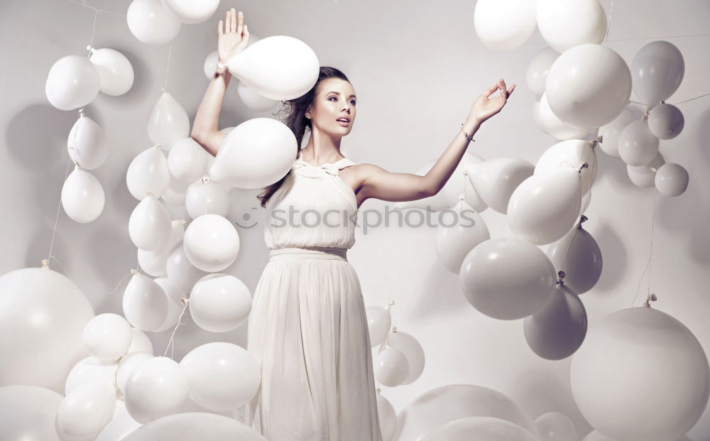 Similar – Image, Stock Photo flying flowers Feminine