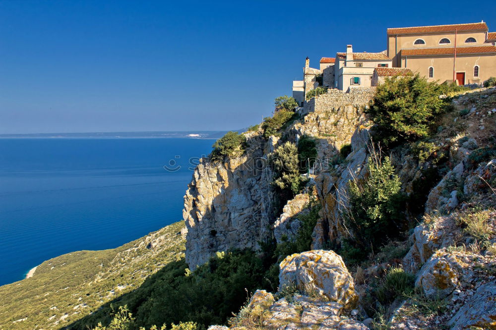 Similar – Image, Stock Photo View to the coast of Bonifacio / Corsica