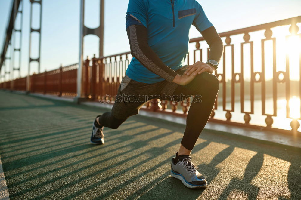 Similar – Image, Stock Photo Close up of legs stretching.