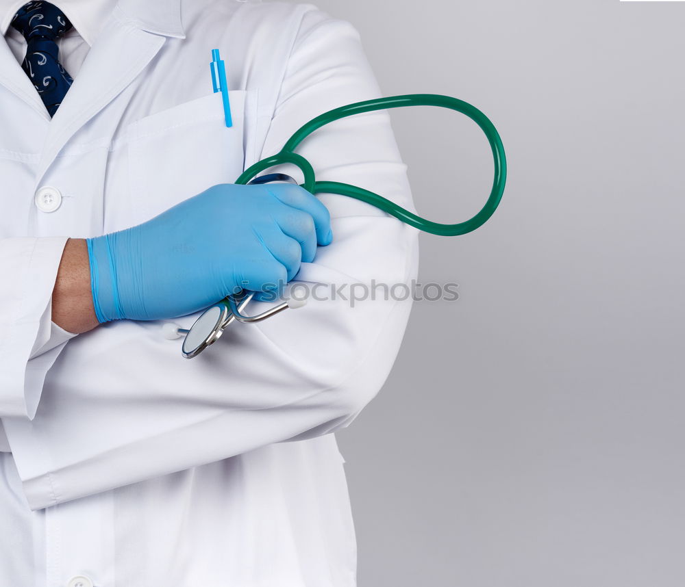 Similar – human hand holding a medical stethoscope