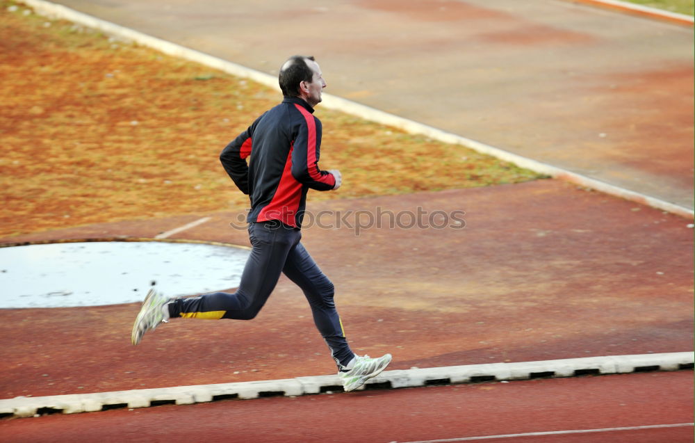 Similar – Image, Stock Photo Disabled man athlete training with leg prosthesis.