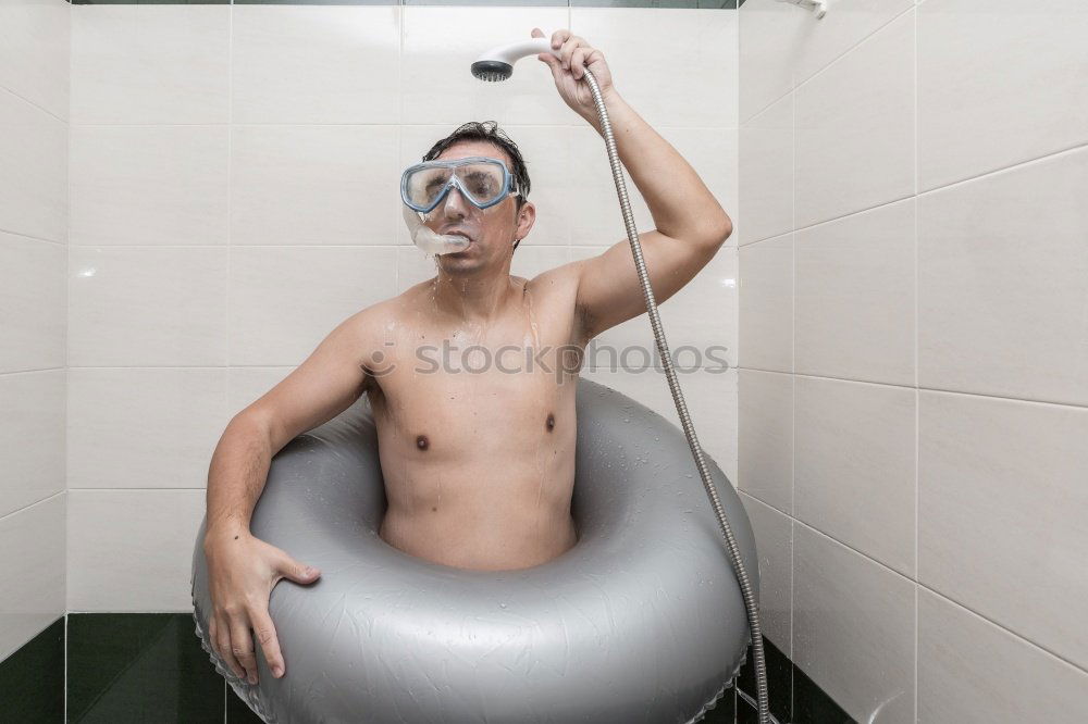 Similar – Image, Stock Photo face update Bathroom Man