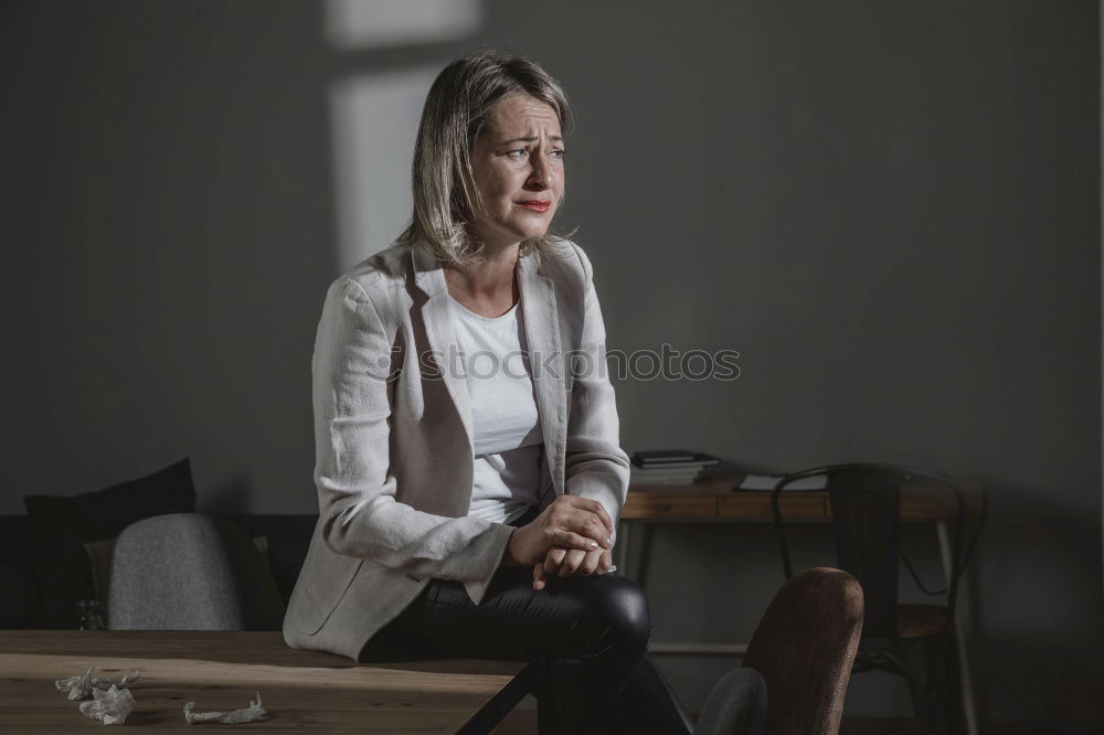 Similar – Image, Stock Photo Elegant woman standing against dark background