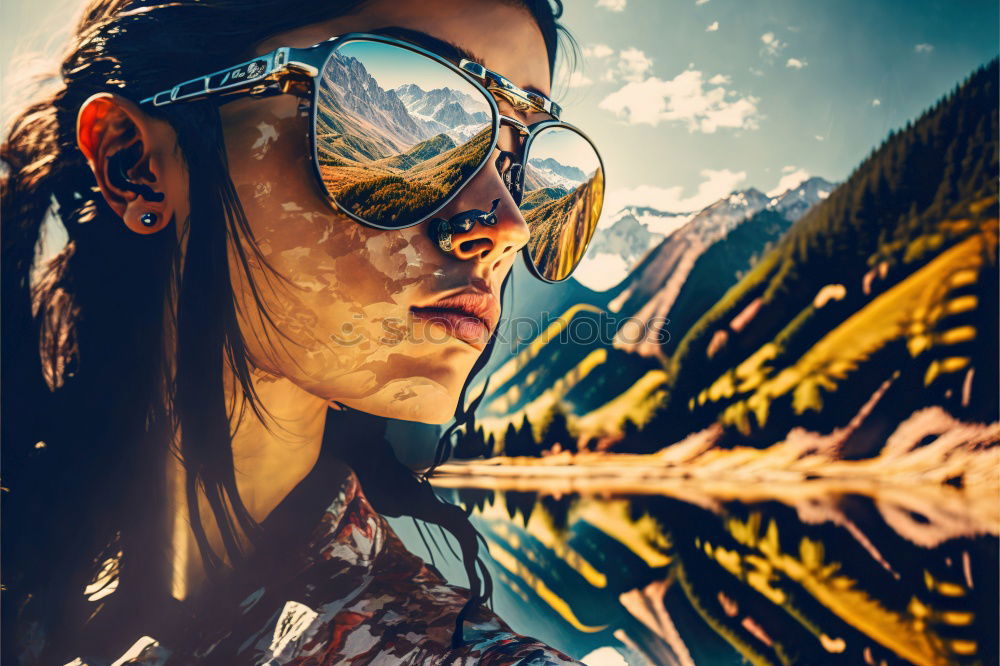 Similar – Image, Stock Photo Cool skateboard woman at a public graffiti park