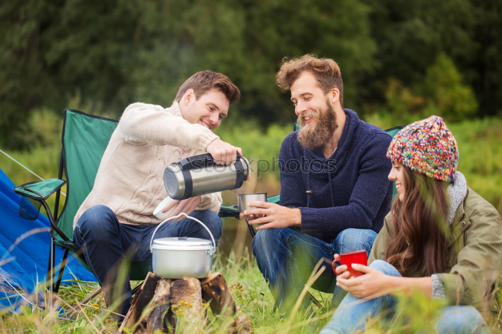 Similar – Image, Stock Photo Spending a vacation on camping