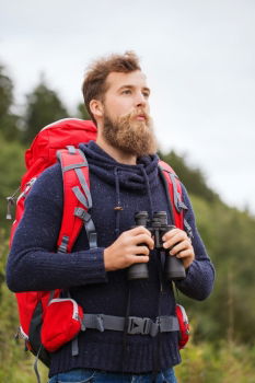 Similar – Young Backpacker enjoying of Nature.