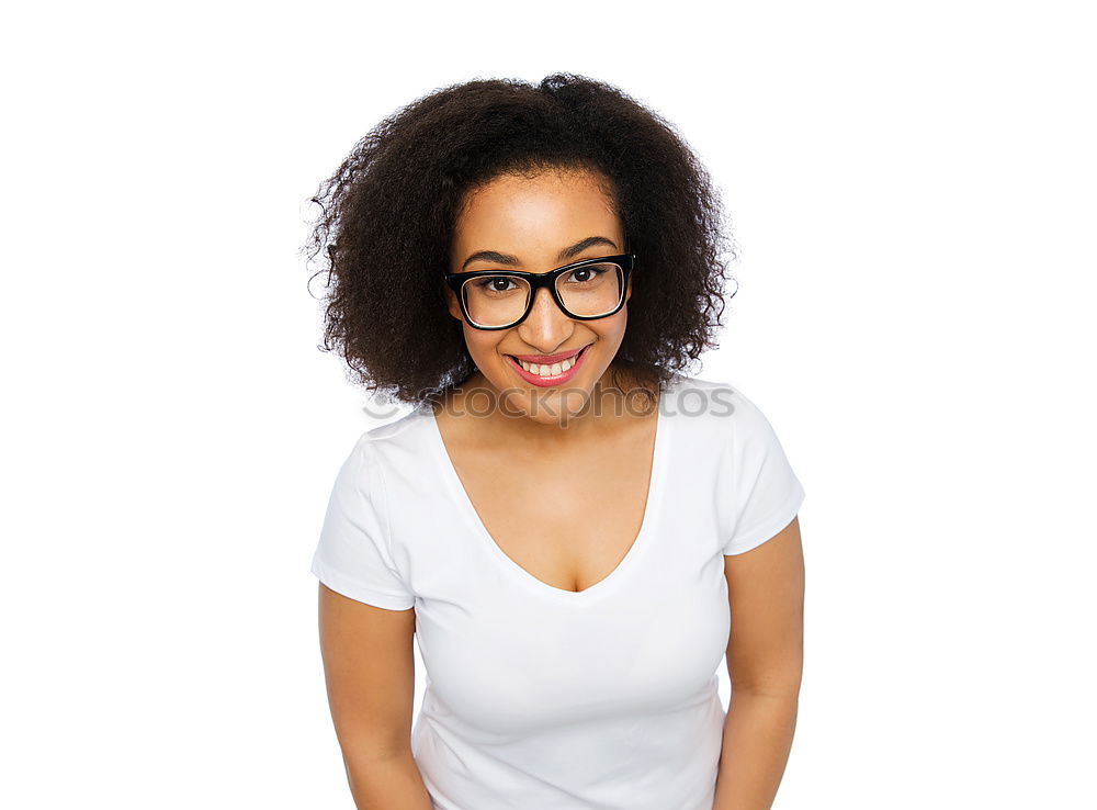 Similar – Image, Stock Photo Portrait of beautiful afro american woman.