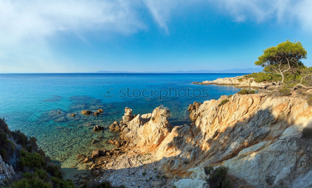 Beautiful Bay Rocky Landscape In Town Of Lagos, Portugal