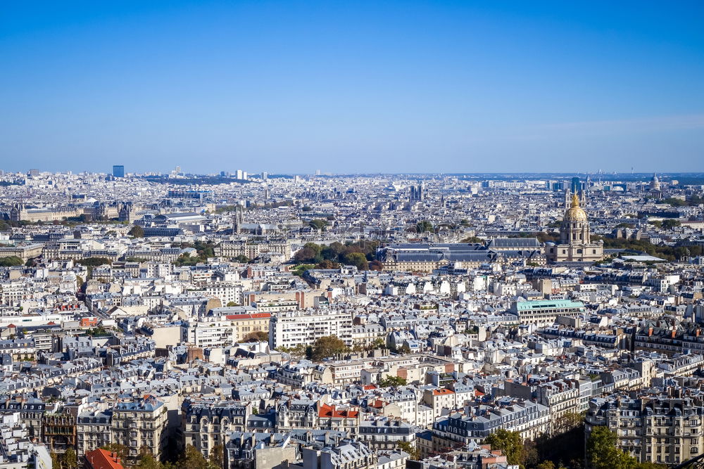 Image, Stock Photo Above Paris Earth Sky