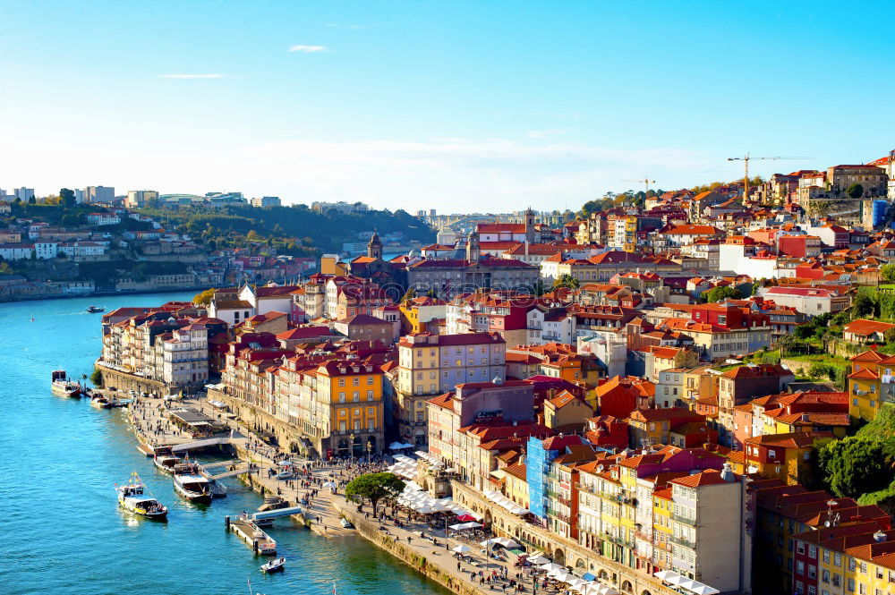 Similar – Image, Stock Photo Historic architecture in downtown of Porto, North Region, Portugal