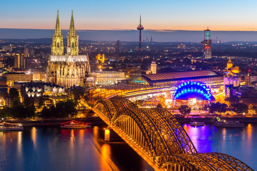 Similar – Image, Stock Photo Skyline Cologne