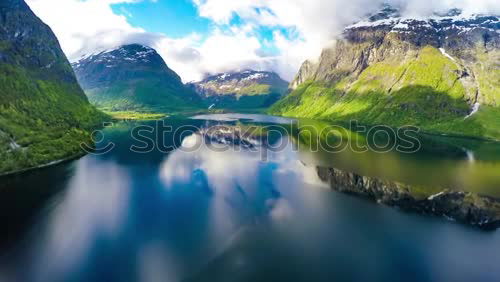 Similar – View of the Geirangerfjord in Norway