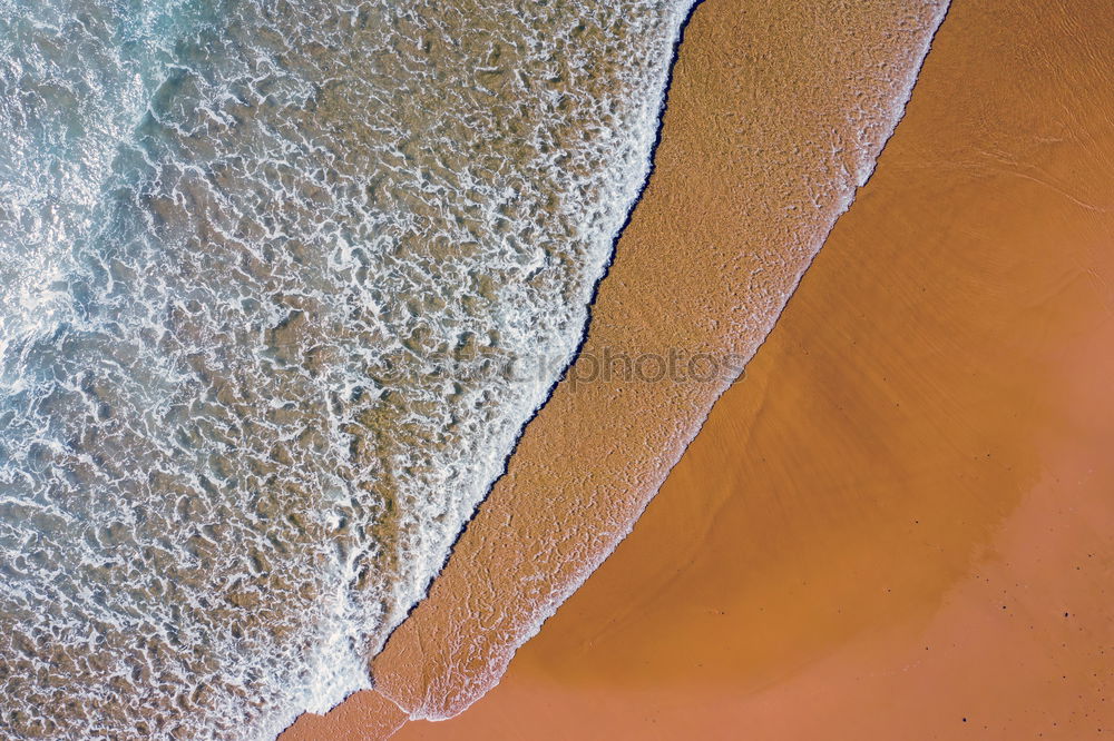 Similar – Image, Stock Photo Beautiful aerial view of a beach with waves