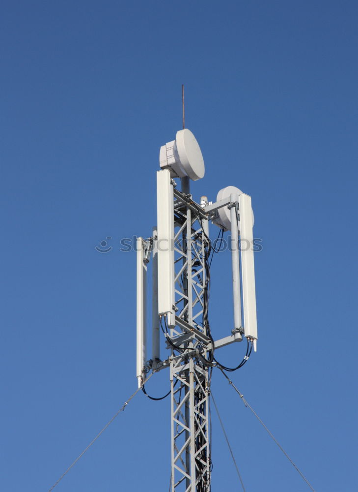 Similar – radio antenna in the forest, radio telecommunication mast TV antennas, blue sky, radio antenna