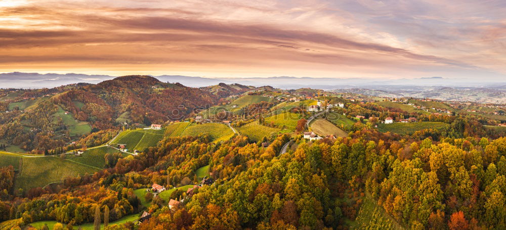 Similar – Image, Stock Photo Spring travel in Austria. Green fields